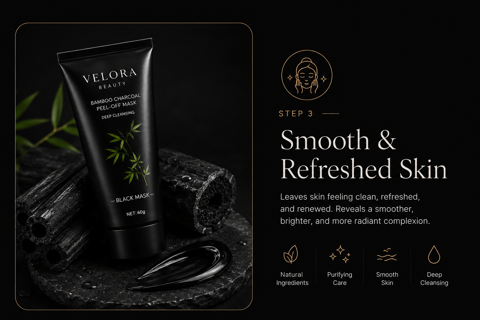 Velora Black Mask™